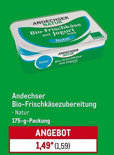 Andechser Bio-Frischkäsezubereitung - Natur (175 g)