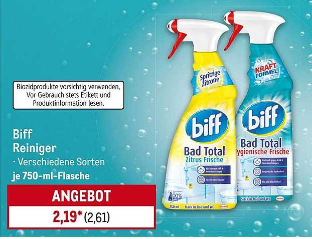 Biff Reiniger - verschiedene Sorten in 750-ml-Flasche