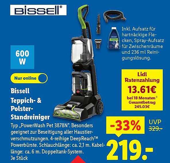 Bissell Teppich- & Polster-Staubsauger