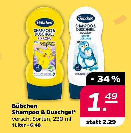 Bübchen Shampoo & Duschgel, verschiedene Sorten, 230 ml