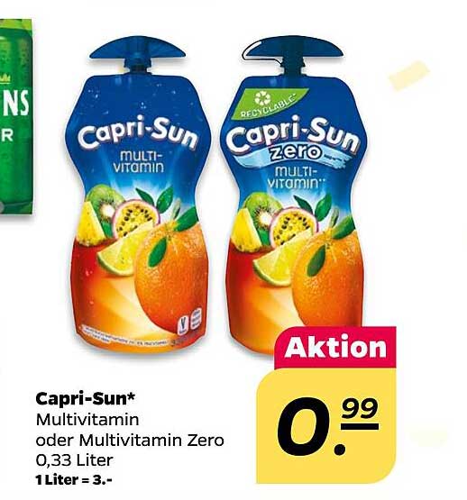 Capri-Sun* Multivitamin oder Multivitamin Zero 0,33 Liter