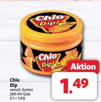 Chio Dip - verschiedene Sorten im 200-ml-Glas