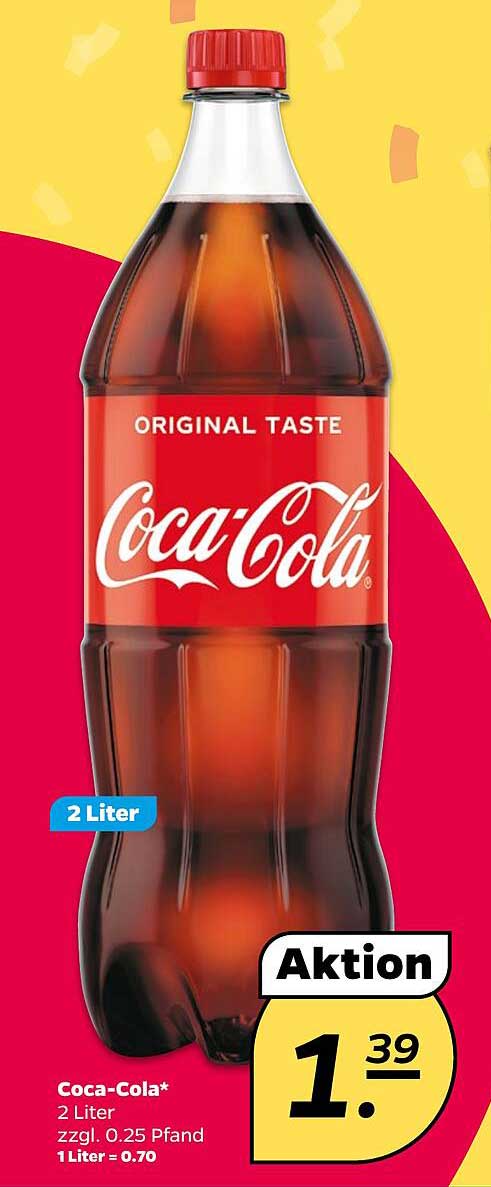 Coca-Cola 2 Liter Flasche - Aktion!