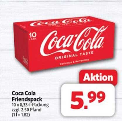 Coca Cola Friendspack 10 x 0,33 l