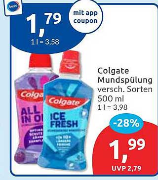 Colgate Mundspülung - verschiedene Sorten 500 ml