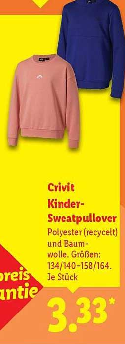 Crivit Kinder-Sweatpullover