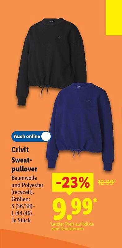 Crivit Sweat-Pullover