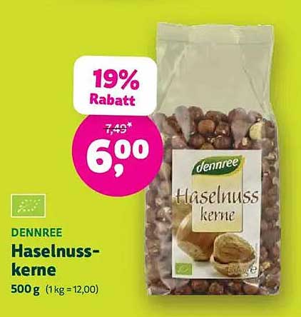 Dennree Haselnusskerne 500 g