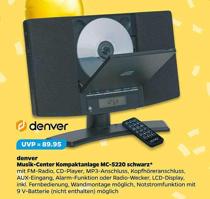denver Musik-Center Kompaktanlage MC-5220 schwarz*