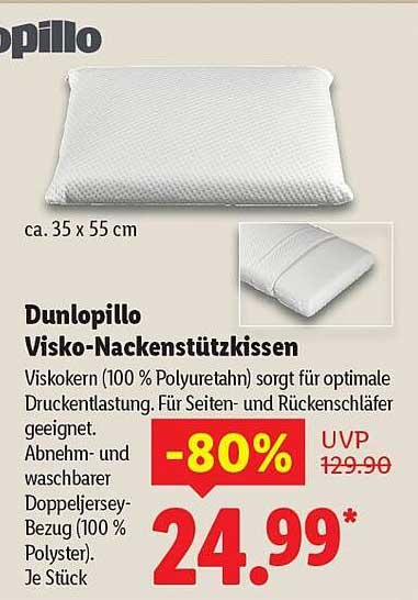 Dunlopillo Visko-Nackenstützkissen