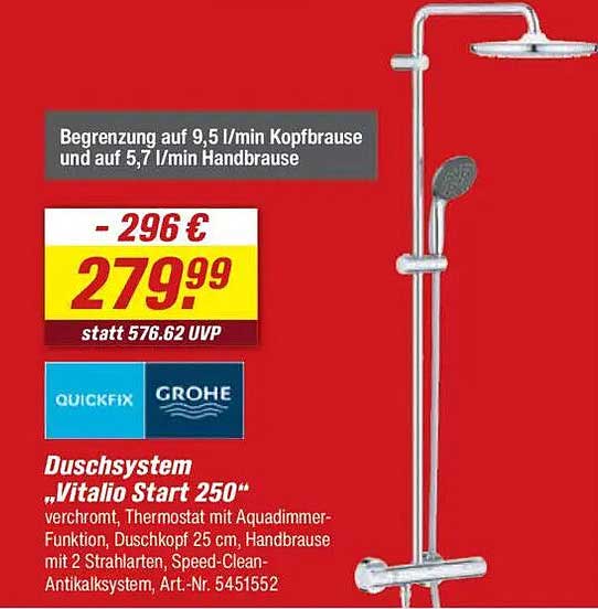 Duschsystem „Vitalio Start 250“