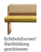Echt Holzfurnier/Nachbildung geschlossen