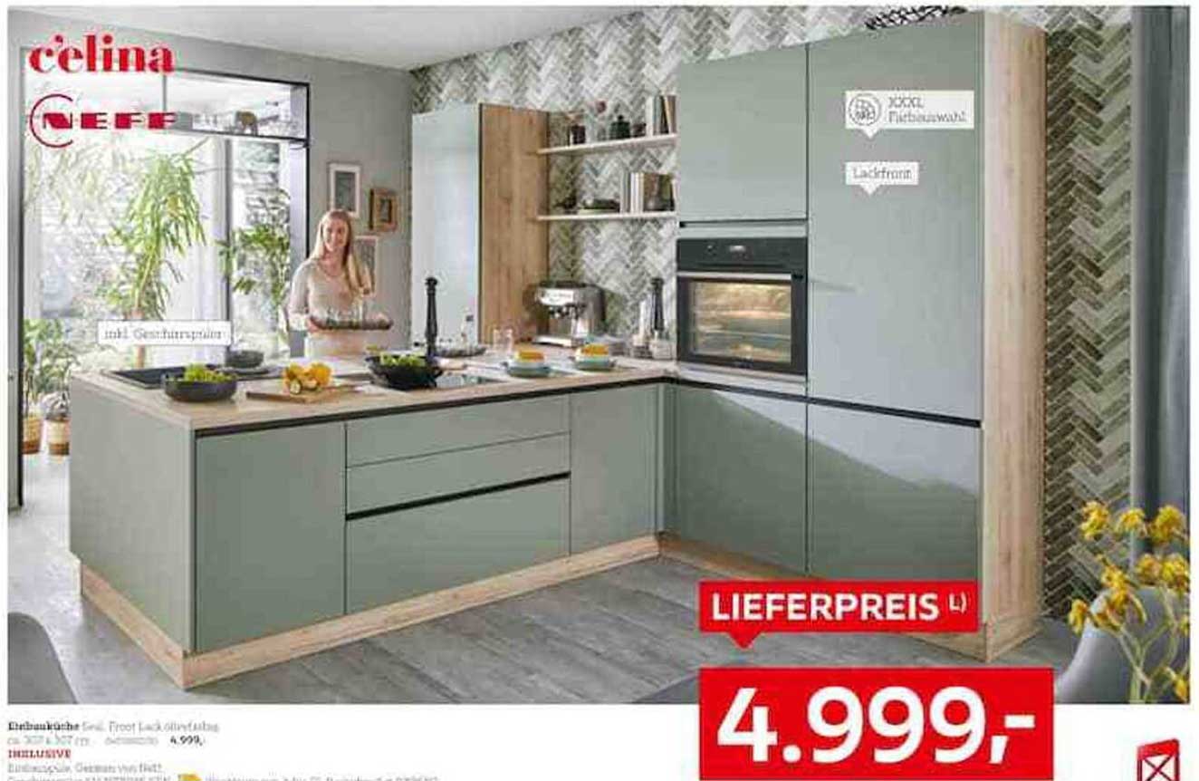 Einbauküche inkl. Gerätefront, Front Lack, div. Farben