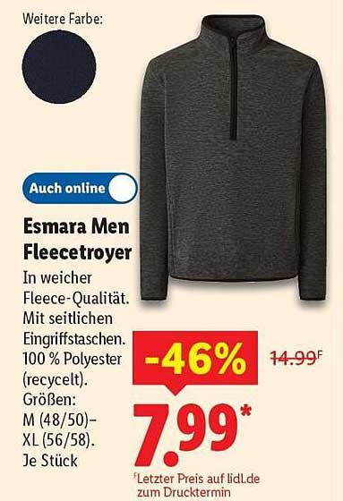 Esmara Men Fleece-Troyer