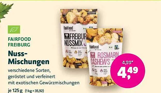 FAIRFOOD Freiburg Nuss-Mischungen