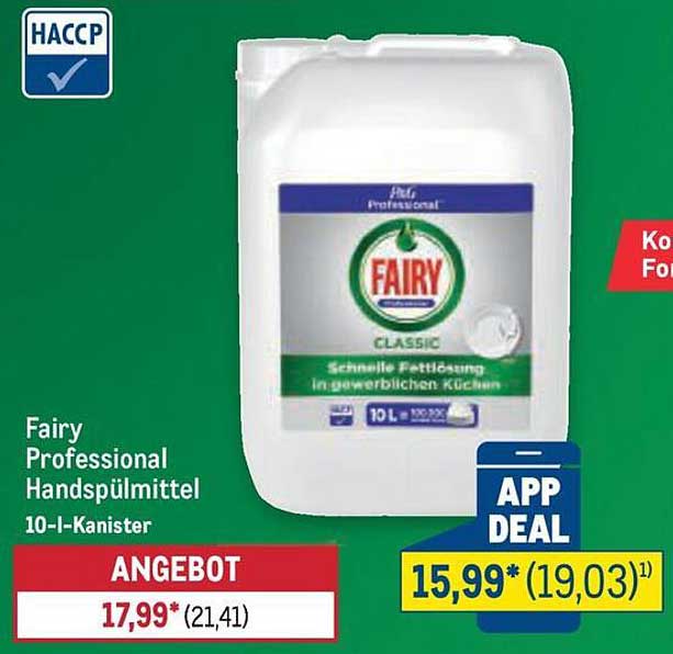 Fairy Professional Handspülmittel 10-I-Kanister