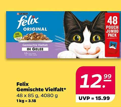 Felix Gemischte Vielfalt in Gelee - 48 Pouch Jumbo Pack