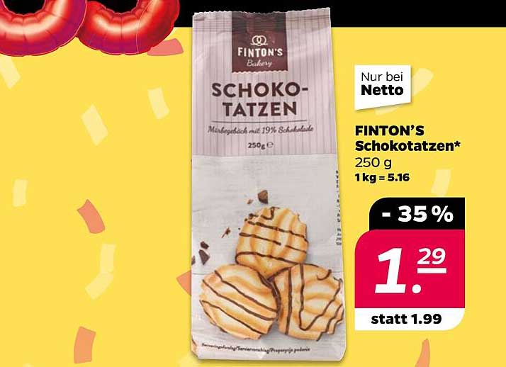 FINTON'S Schokotatzen 250 g