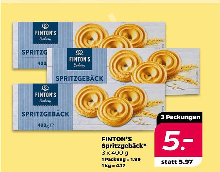 FINTON'S Spritzgebäck* 3 x 400 g