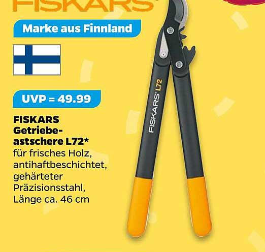 FISKARS Getriebe-Astschere L72 – Perfekt für Ihren Garten