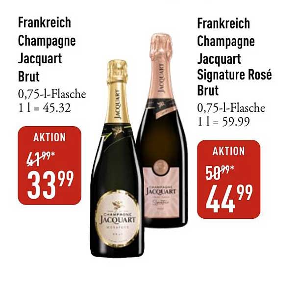 Frankreich Champagne Jacquart Brut 0,75-l-Flasche
