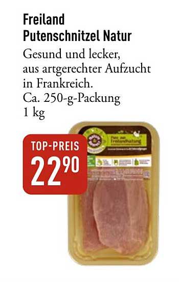 FreiLand Putenschnitzel Natur
