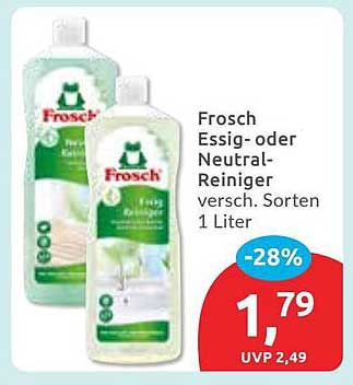 Frosch Essig- oder Neutral-Reiniger 1 Liter - 28% reduziert!