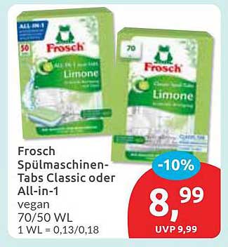 Frosch Spülmaschinen-Tabs Classic oder All-in-1 Limone