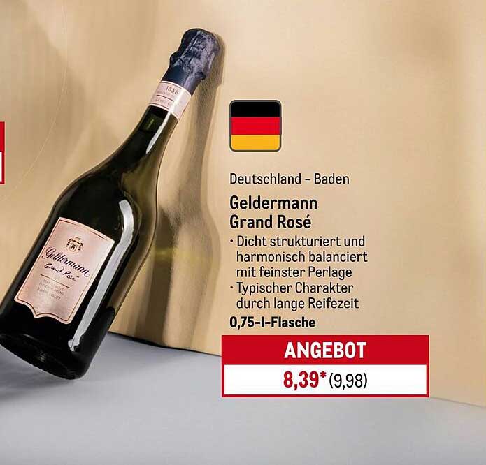 Geldermann Grand Rosé - 0,75 l Flasche