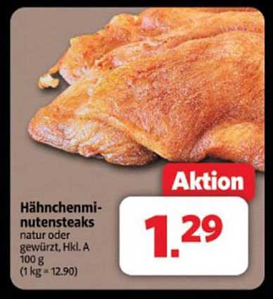 Hähnchenminutensteaks - natur oder gewürzt, Hkl. A