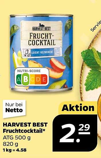 HARVEST BEST Fruchtcocktail 500 g