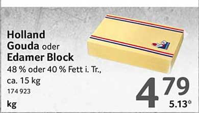 Holland Gouda oder Edamer Block