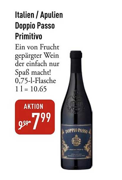 Italien / Apulien Doppio Passo Primitivo