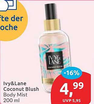 Ivy&Lane Coconut Blush Body Mist 200 ml