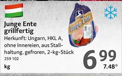 Junge Ente grillfertig