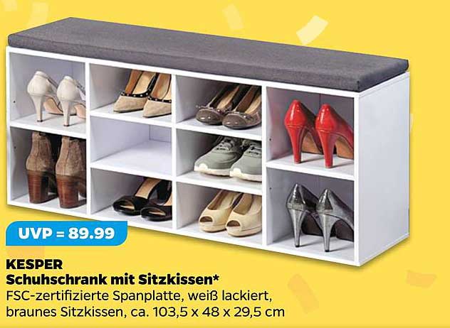 KESPER Schuhschrank mit Sitzkissen