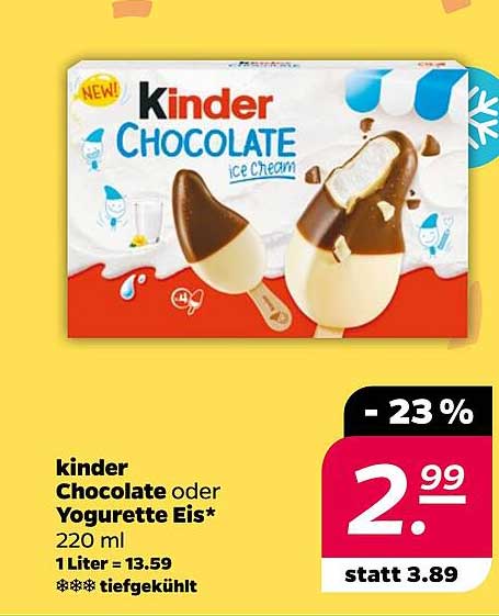kinder Chocolate oder Yogurette Eis* 220 ml