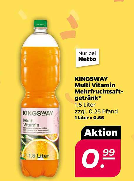 KINGWAY Multi Vitamin Mehrfruchtsaftgetränk 1,5 Liter
