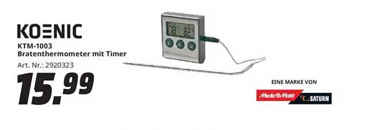 KOENIC KTM-1003 Bratenthermometer mit Timer