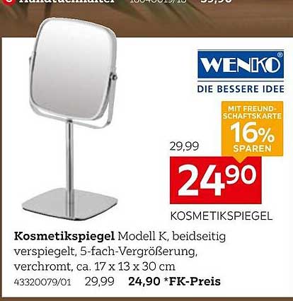 Kosmetikspiegel Modell K