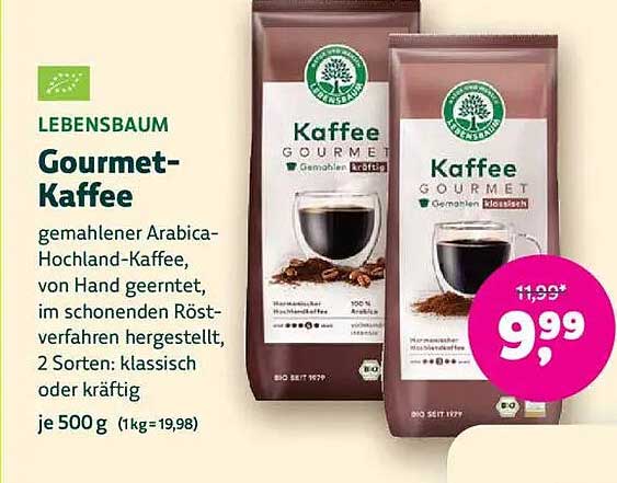 Lebensbaum Gourmet-Kaffee 500 g