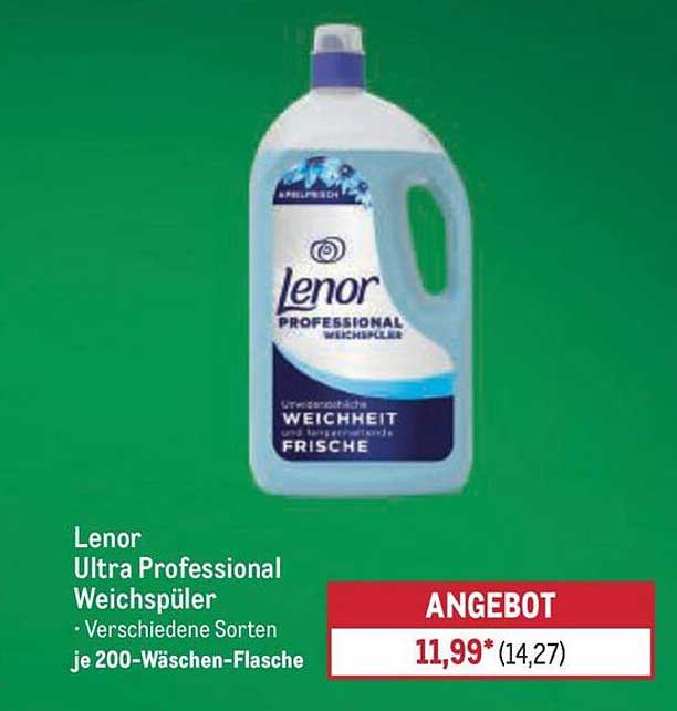 Lenor Ultra Professional Weichspüler - Verschiedene Sorten je 200-Wäschen-Flasche