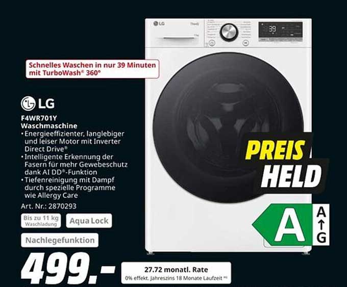 LG F4WR701Y Waschmaschine