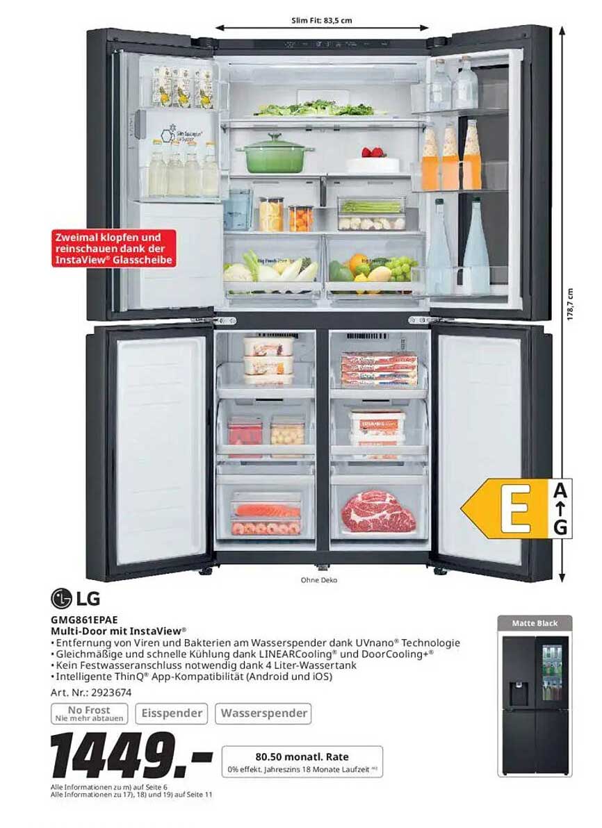 LG Multi-Door Kühlschrank mit InstaView™ - GMG861EPA