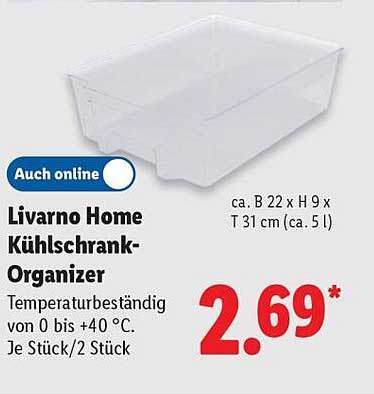 Livorno Home Kühlschrank-Organizer