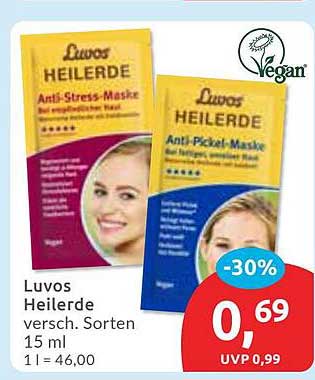 Luvos Heilerde Anti-Stress-Maske und Anti-Pickel-Maske 15 ml