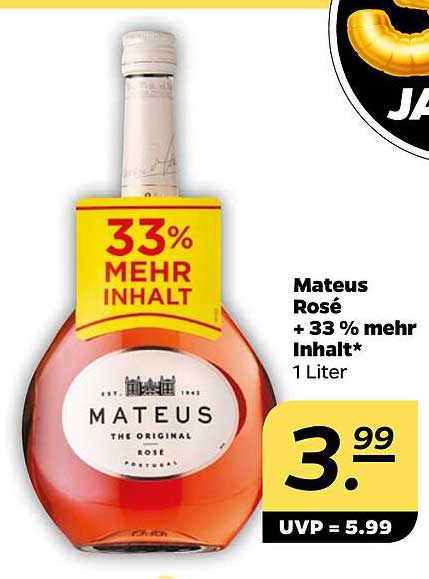 Mateus Rosé 1 Liter - 33 % mehr Inhalt
