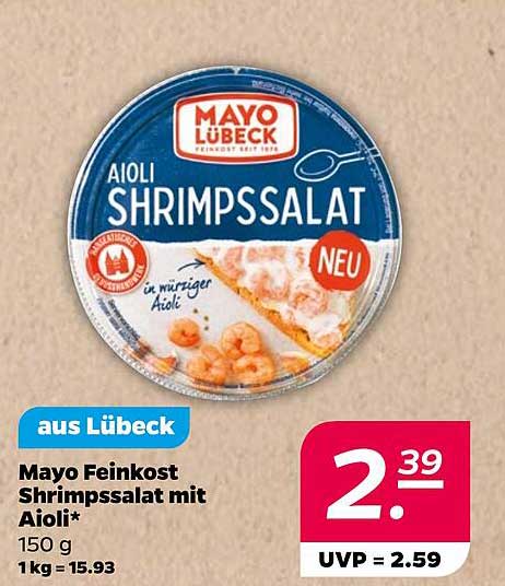 Mayo Feinkost Shrimpssalat mit Aioli 150 g