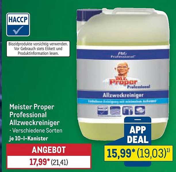 Meister Proper Professional Allzweckreiniger - 10 l-Kanister