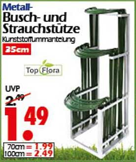 Metall-Busch- und Strauchstütze mit Kunststoffummantelung 25cm